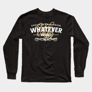 Whatever Brand (white and yellow) Long Sleeve T-Shirt